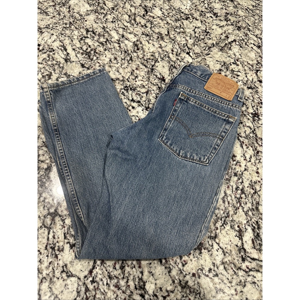 VINTAGE LEVIS 505 SLIM FIT‎ STRAIGHT LEG 100% COTTON DENIM BLUE JEANS 11 S